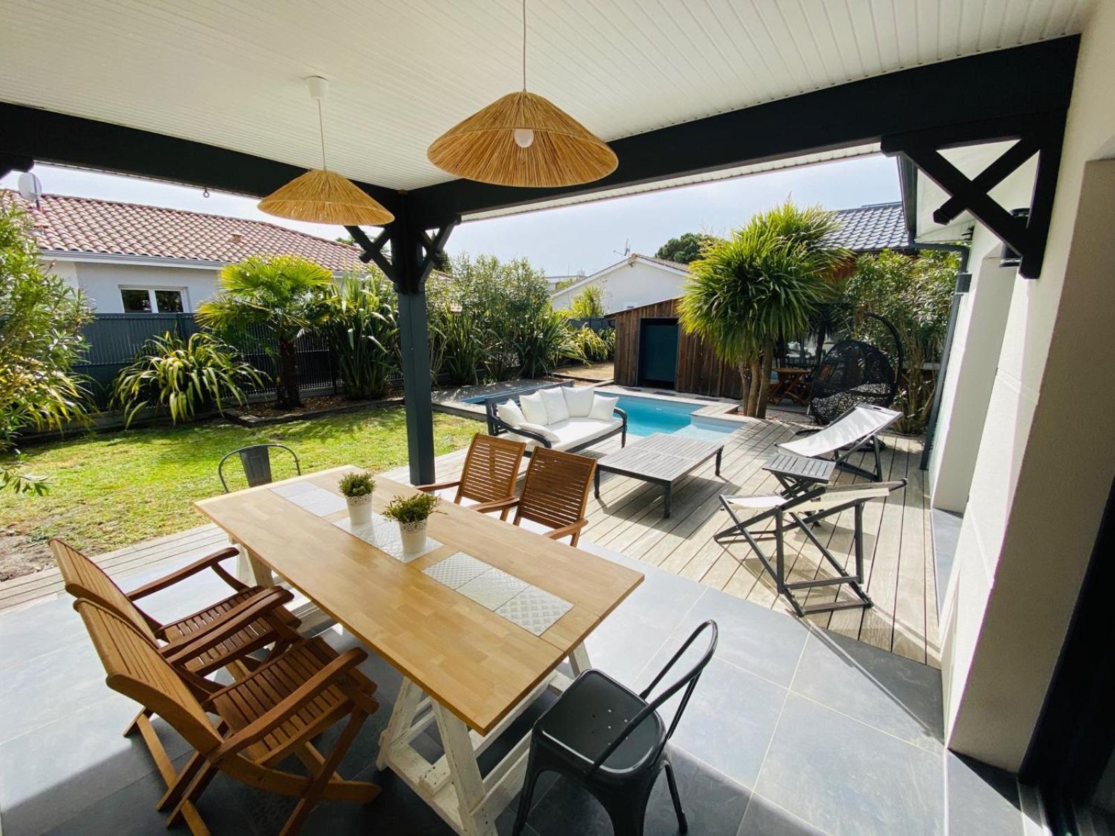 Villa Bord de Mer Bassin d'Arcachon avec piscine 4 étoiles Gujan-Mestras Extérieur photo